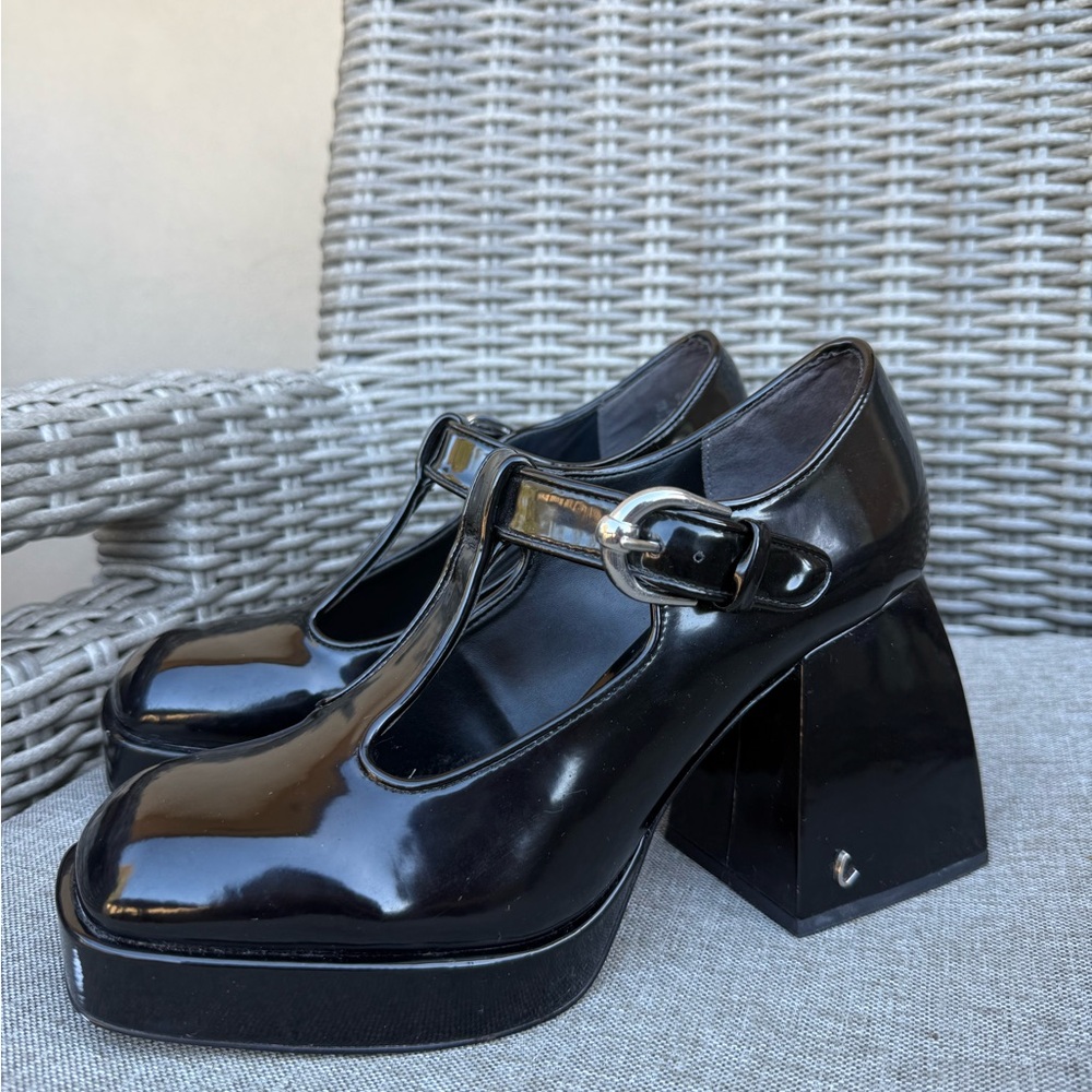 Circus NY by Sam Edelman Black Patent Leather Mary Jane Heels